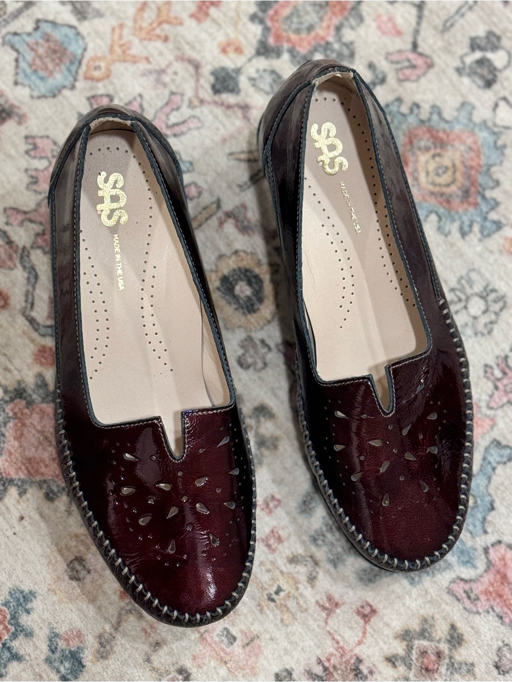 SAS | Sonyo Slip On Heel - Bordo ~ Size 7WW